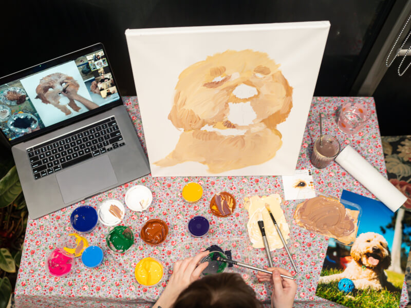 online painting class